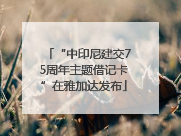 “中印尼建交75周年主题借记卡”在雅加达发布