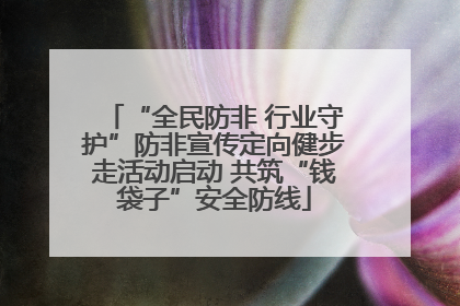 “全民防非 行业守护”防非宣传定向健步走活动启动 共筑“钱袋子”安全防线