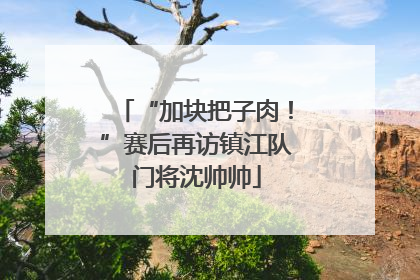 “加块把子肉！”赛后再访镇江队门将沈帅帅