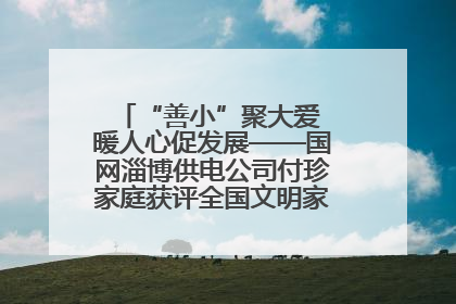 “善小”聚大爱 暖人心促发展——国网淄博供电公司付珍家庭获评全国文明家庭背后的文明密码