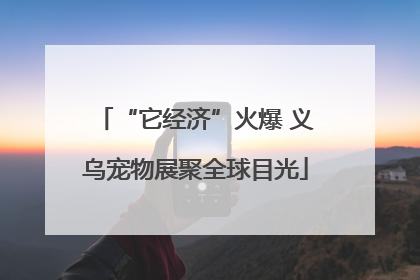 “它经济”火爆 义乌宠物展聚全球目光