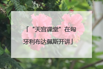 “天宫课堂”在匈牙利布达佩斯开讲