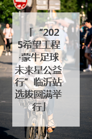 “2025希望工程·蒙牛足球未来星公益行”临沂站选拔圆满举行
