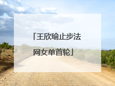 王欣瑜止步法网女单首轮