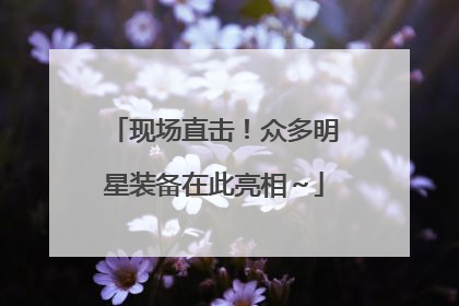 现场直击！众多明星装备在此亮相～