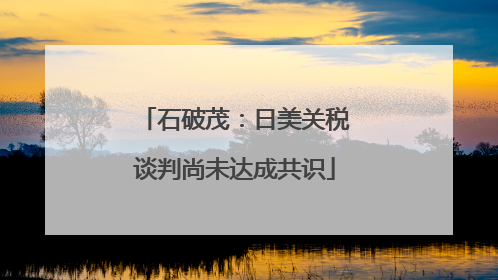 石破茂：日美关税谈判尚未达成共识