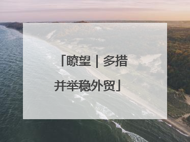 瞭望｜多措并举稳外贸