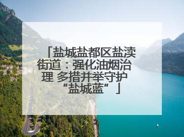 盐城盐都区盐渎街道：强化油烟治理 多措并举守护“盐城蓝”