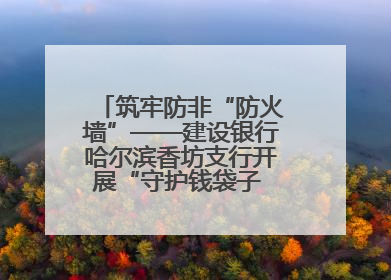 筑牢防非“防火墙”——建设银行哈尔滨香坊支行开展“守护钱袋子 护好幸福家”集中宣传日活动