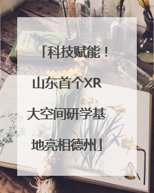 科技赋能！山东首个XR大空间研学基地亮相德州
