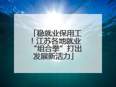 稳就业保用工！江苏各地就业“组合拳”打出发展新活力