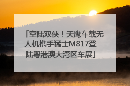 空陆双侠！天鹰车载无人机携手猛士M817登陆粤港澳大湾区车展