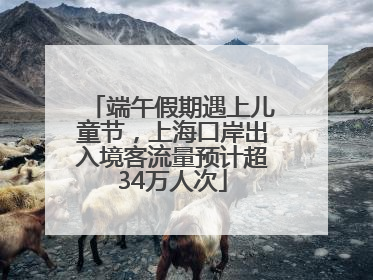 端午假期遇上儿童节，上海口岸出入境客流量预计超34万人次