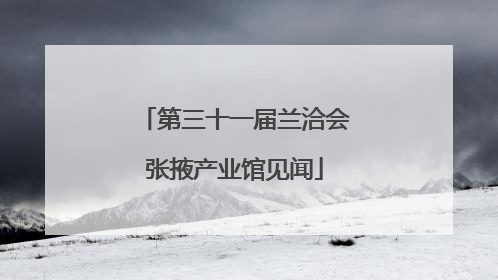 第三十一届兰洽会张掖产业馆见闻