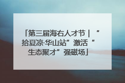 第三届海右人才节｜“拾夏凉·华山站”激活“生态聚才”强磁场