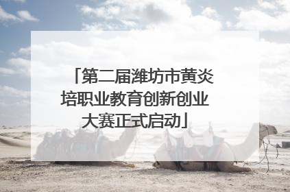 第二届潍坊市黄炎培职业教育创新创业大赛正式启动