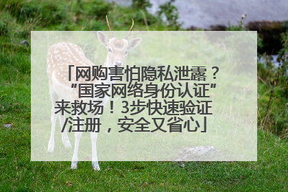 网购害怕隐私泄露？“国家网络身份认证”来救场！3步快速验证/注册，安全又省心