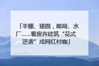 羊棚、猪圈，邮局、水厂……看废弃建筑“花式逆袭”成网红村咖