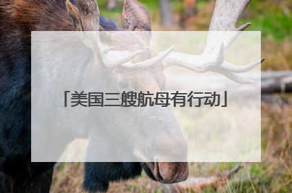 美国三艘航母有行动