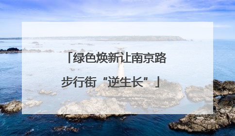 绿色焕新让南京路步行街“逆生长”