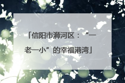 信阳市浉河区：“一老一小”的幸福港湾