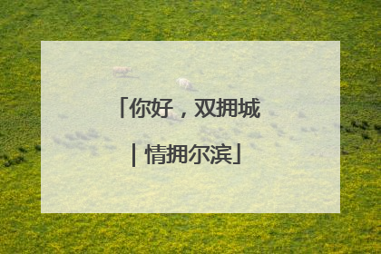 你好，双拥城｜情拥尔滨