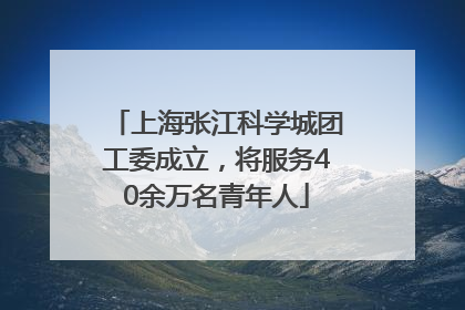 上海张江科学城团工委成立，将服务40余万名青年人