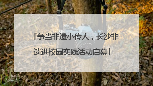 争当非遗小传人，长沙非遗进校园实践活动启幕