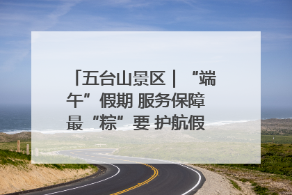 五台山景区｜“端午”假期 服务保障最“粽”要 护航假期“不打烊”