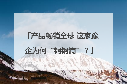 产品畅销全球 这家豫企为何“钢钢滴”？