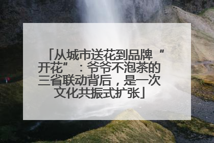 从城市送花到品牌“开花”：爷爷不泡茶的三省联动背后，是一次文化共振式扩张
