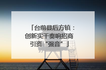 台前县后方镇：创新实干奏响招商引资“强音”