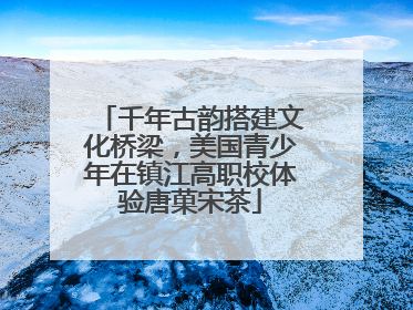 千年古韵搭建文化桥梁，美国青少年在镇江高职校体验唐菓宋茶