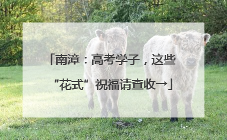 南漳：高考学子，这些“花式”祝福请查收→