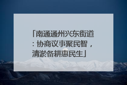 南通通州兴东街道：协商议事聚民智，清淤备耕惠民生