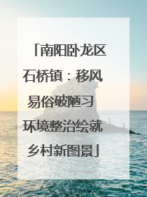 南阳卧龙区石桥镇：移风易俗破陋习 环境整治绘就乡村新图景