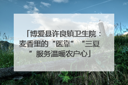 博爱县许良镇卫生院：麦香里的“医靠”“三夏”服务温暖农户心