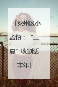 兖州区小孟镇：“三夏”收割话丰年