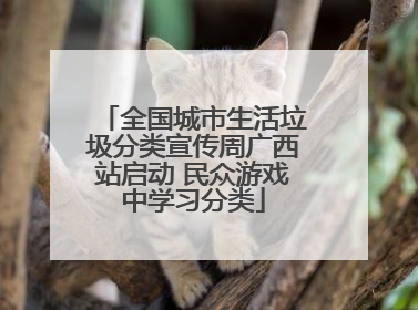 全国城市生活垃圾分类宣传周广西站启动 民众游戏中学习分类