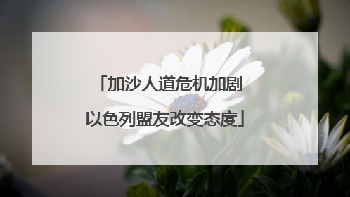 加沙人道危机加剧 以色列盟友改变态度