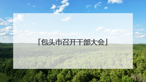 包头市召开干部大会
