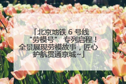 北京地铁 6 号线 “劳模号” 专列启程！全景展现劳模故事，匠心护航贯通京城~