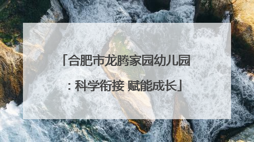 合肥市龙腾家园幼儿园：科学衔接 赋能成长