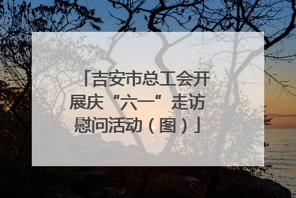 吉安市总工会开展庆“六一”走访慰问活动（图）