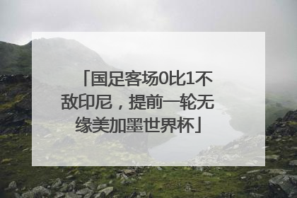 国足客场0比1不敌印尼，提前一轮无缘美加墨世界杯
