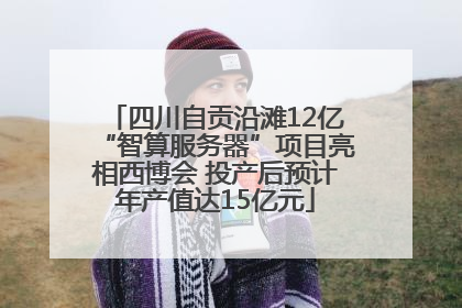四川自贡沿滩12亿“智算服务器”项目亮相西博会 投产后预计年产值达15亿元