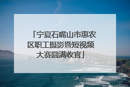 宁夏石嘴山市惠农区职工摄影暨短视频大赛圆满收官