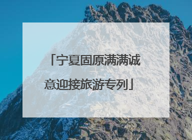 宁夏固原满满诚意迎接旅游专列