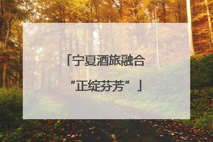 宁夏酒旅融合“正绽芬芳”