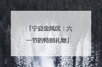宁夏金凤区：六一节的特别礼物